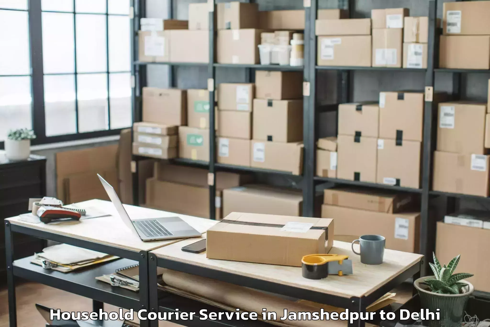 Jamshedpur to Pacific D21 Mall Household Courier Booking